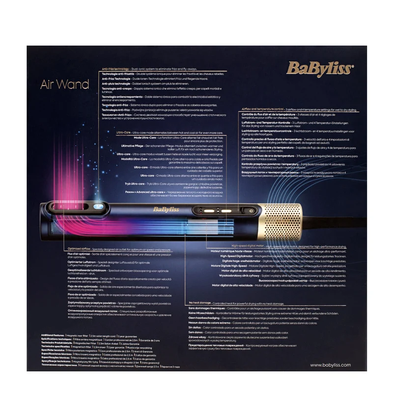 Babyliss Pro Air Wand - styler sèche-cheveux et lisseur