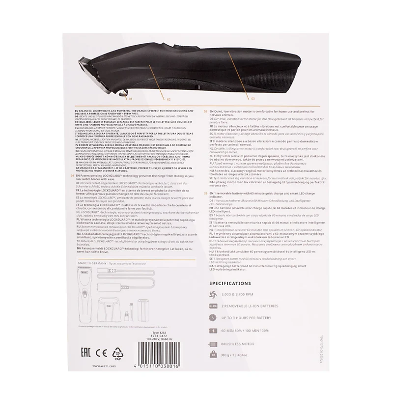 Wahl Pro Pet Max Go Clipper - tondeuse pour chien et chat de grande taille