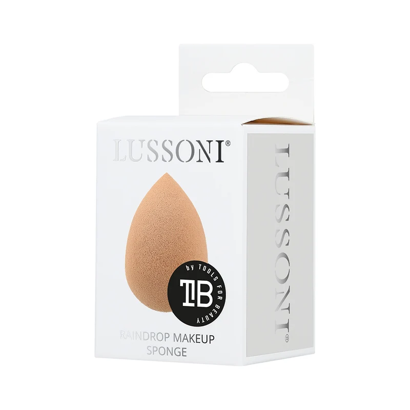 Lussoni Makeup Beige Raindrop Sponge - éponge de maquillage en forme de goutte