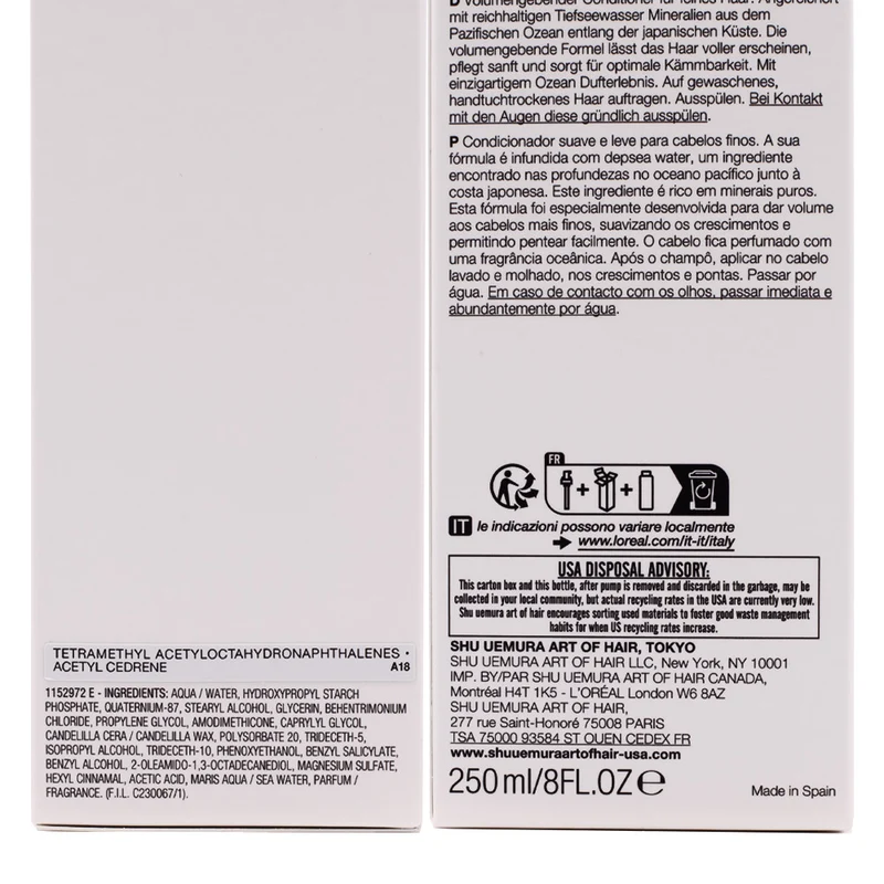 Shu Uemura Muroto Volume Conditioner 250ml - après-shampooing volumisant