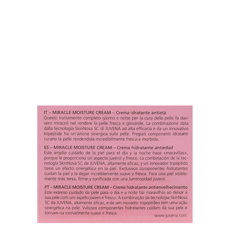 Juvena Miracle Moisture Cream 100 ml - crème hydratante anti-âge