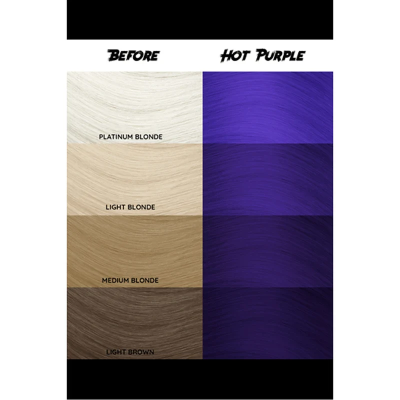 Crazy Color Hot Purple no 62, 100ml - Crème colorante violet foncé