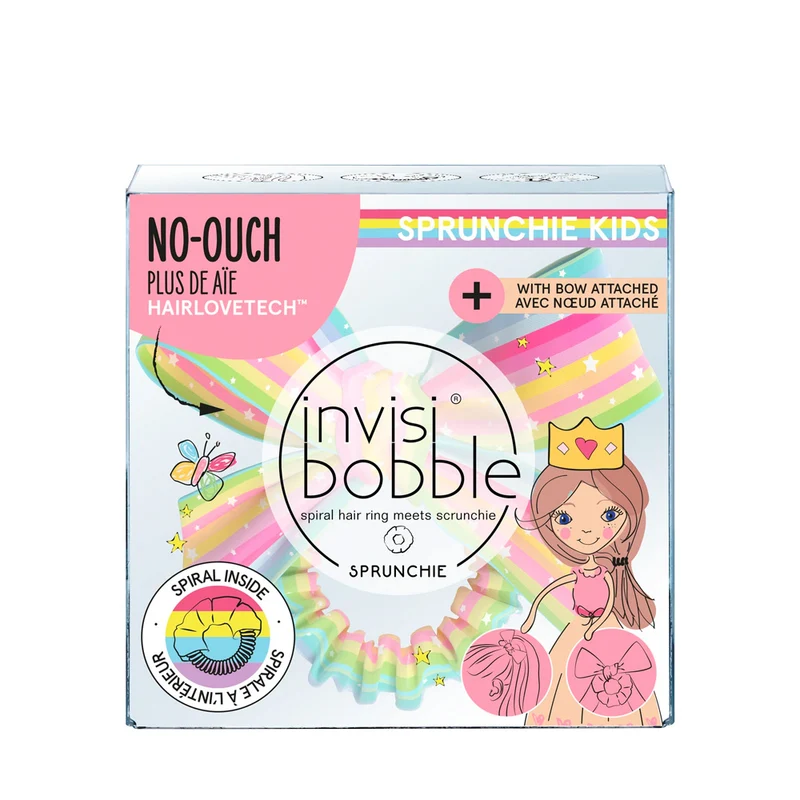 Invisibobble Kids Slim Sprunchie Bow Rainbow - spranchie pour enfants