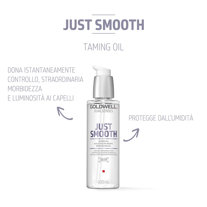 Goldwell Dualsenses Just Smooth Taming Oil 100ml - huile disciplinante pour cheveux indisciplinés et crépus