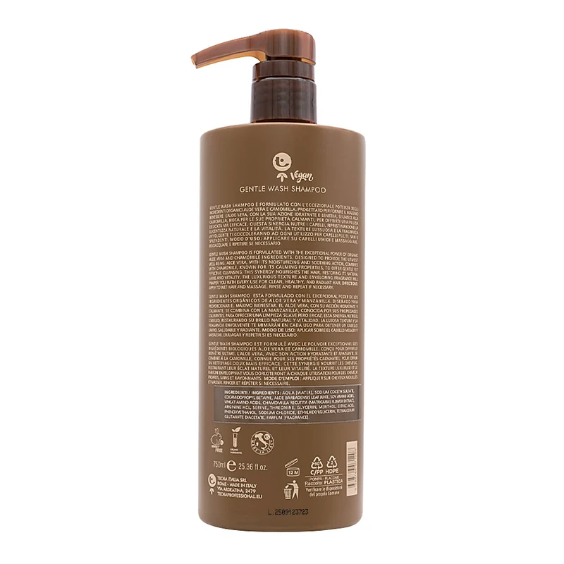 Tecna Gentle Wash Shampoo 750ml - shampoing multi-hydratant