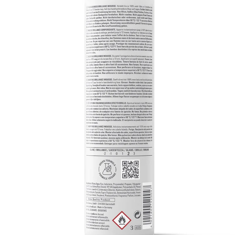 Goldwell Stylesign Bodifying Brilliance Mousse 300ml - mousse volumisante brillante