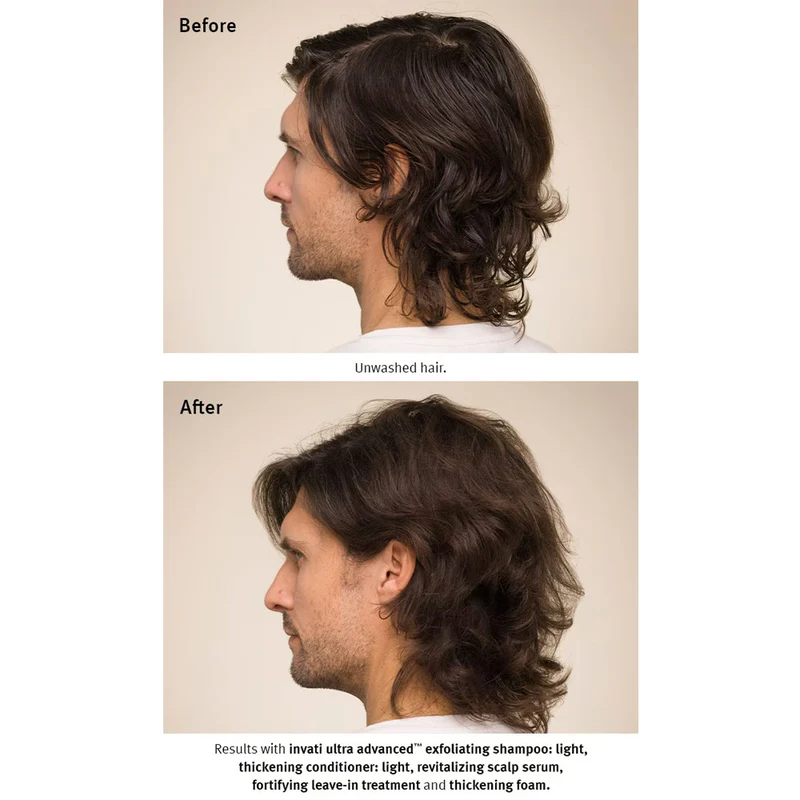 Aveda Invati Ultra Advanced Exfoliating Shampoo Light 200ml Conditioner Light 200ml Foam 150ml + Mini Paddle Brush