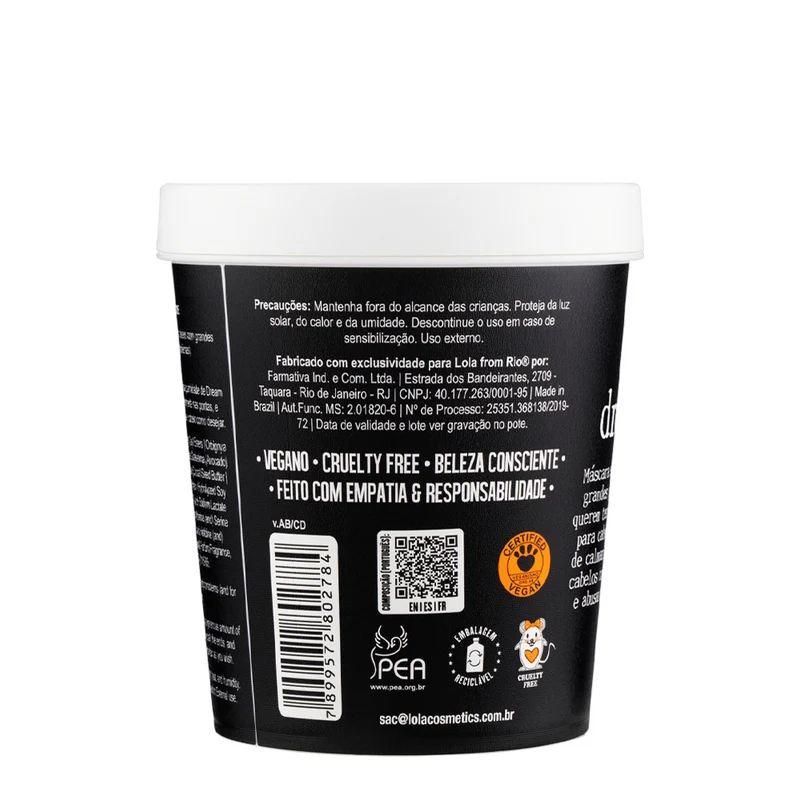 Lola From Rio Dream Cream 450 - masque super hydratant cheveux rebelles