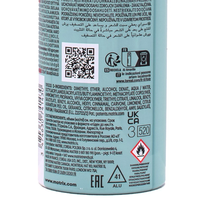 Matrix Haircare High Amplify Hairspray 400ml - laque pour cheveux fins