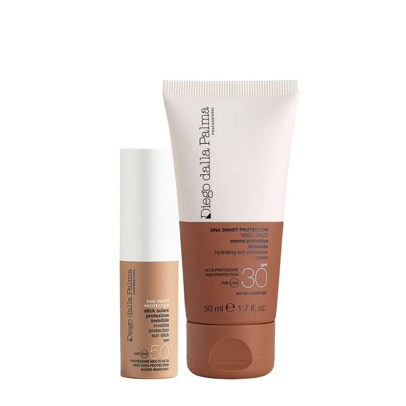 Diego dalla Palma Dna Smart Protection Invisible Protection Sun Stick SPF50+ 8gr Cream Spf30 50ml - Pochette OMAGGIO