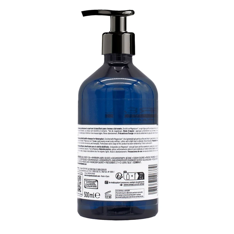 L'Oreal Professionnel Serioxyl Advanced Purifier & Bodifier Shampoo 500ml - shampooing densifiant