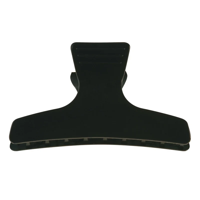 Pinces Sépare-Mèches Croco Large 12 Pcs Noir