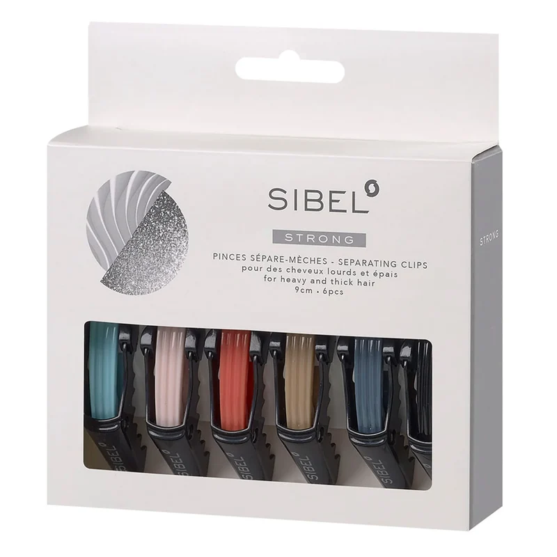 SIBEL Pince à tenue forte Assortiment S 9cm 6pcs