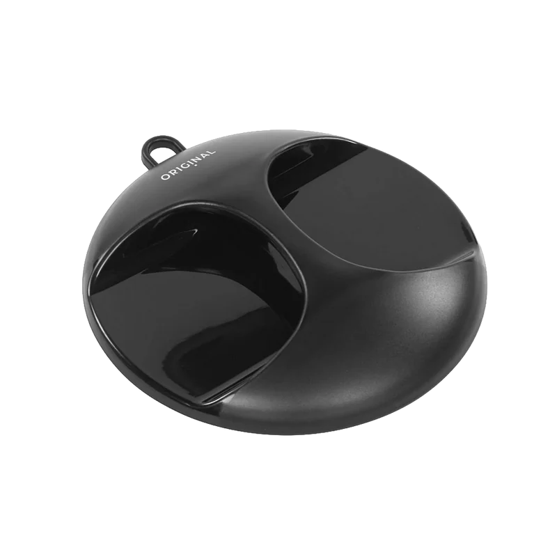 Miroir à main Luna rond noir 28cm