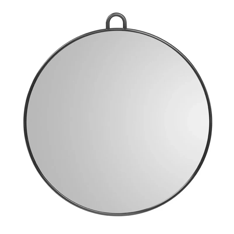 Miroir à main Luna rond noir 28cm