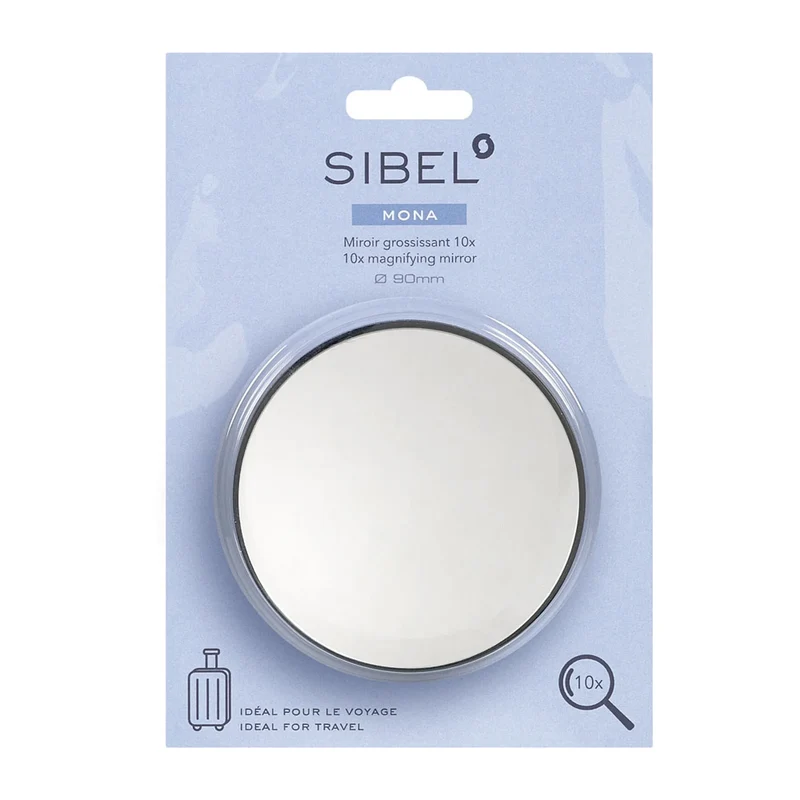 SIBEL Miroir de voyage grossissant 10X