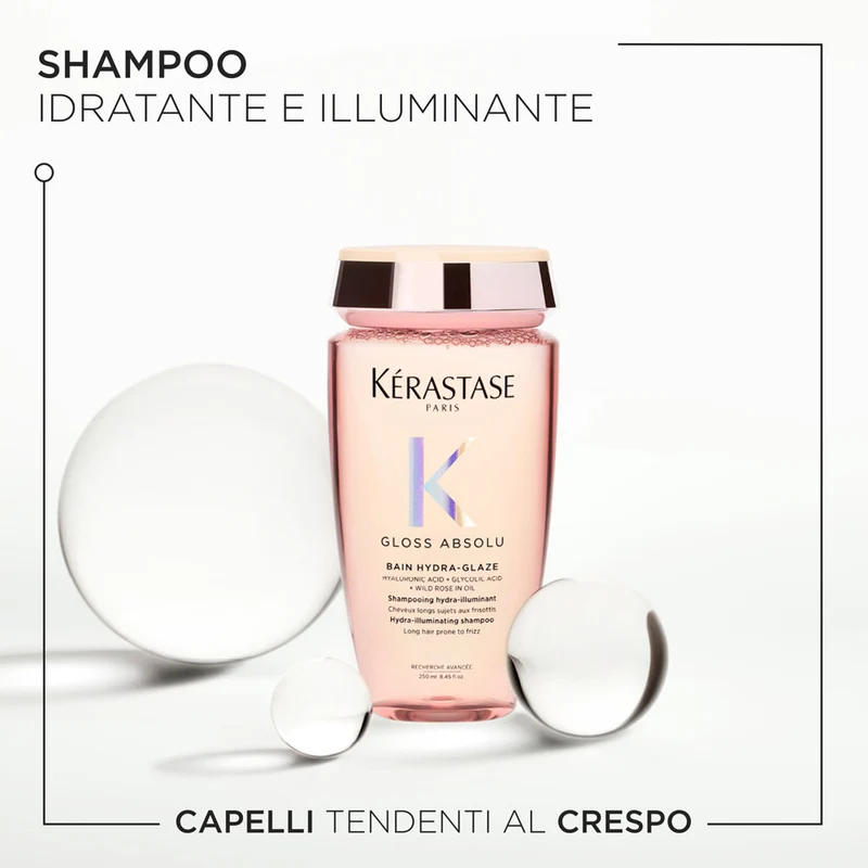 Kerastase Gloss Absolu Bain Hydra Glaze 250ml - shampooing brillance anti-frisottis