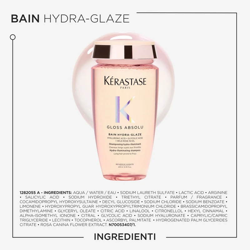 Kerastase Gloss Absolu Bain Hydra Glaze 250ml - shampooing brillance anti-frisottis