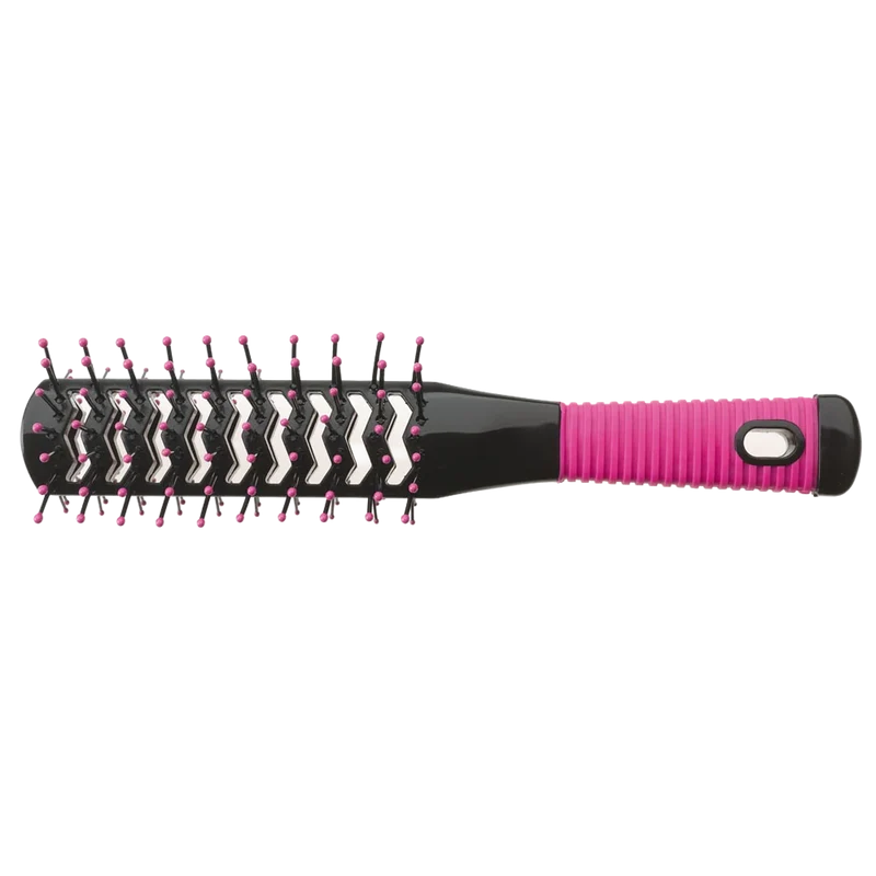 Brosse ventilée Double Tunnel 400 Rose/Noir