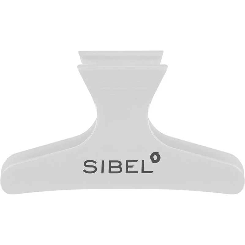 SIBEL Pince sépare-mèches Brossage Blanc L 12pcs
