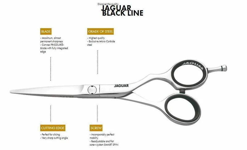 Jaguar Ciseaux de coiffure Black Line Euro-Tech