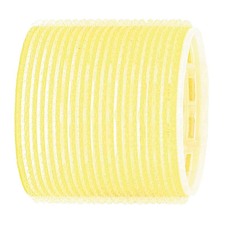 Bigoudis Adhésifs 66Mm 6 Pcs Jaune