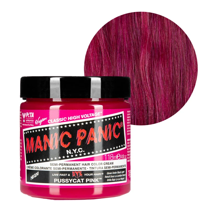 Manic Panic Classic High Voltage Pussycat Pink 118ml - crème colorante semi-permanente