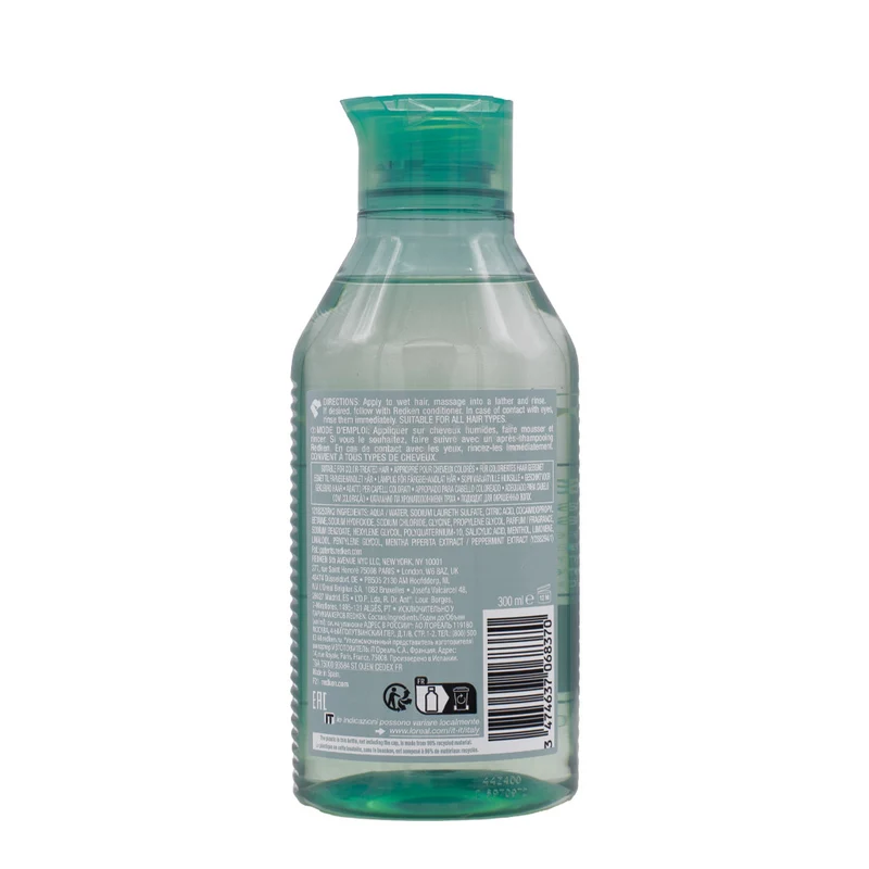 Redken Amino Mint Shampoo 300ml - shampooing pour un cuir chevelu purifié, rafraîchi et hydraté