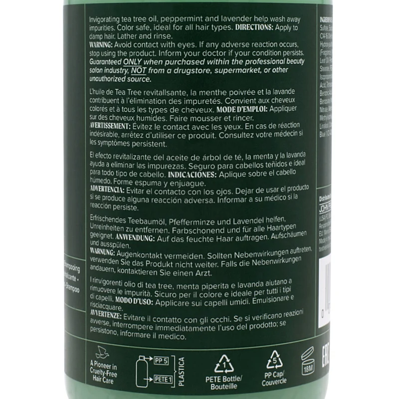 Paul Mitchell Tea Tree Special The Original Tingle Shampoo 300ml - shampooing revigorant