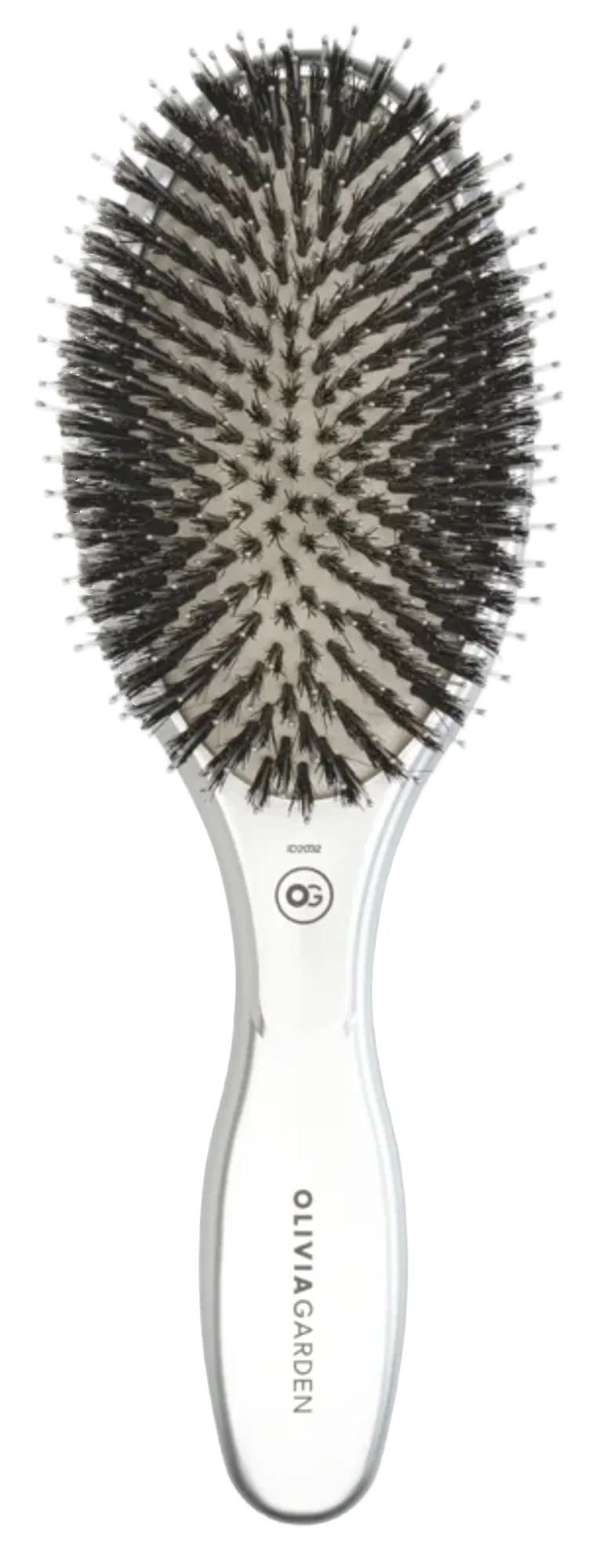 Expert Care Oval Boar&Nylon Bristles Silver