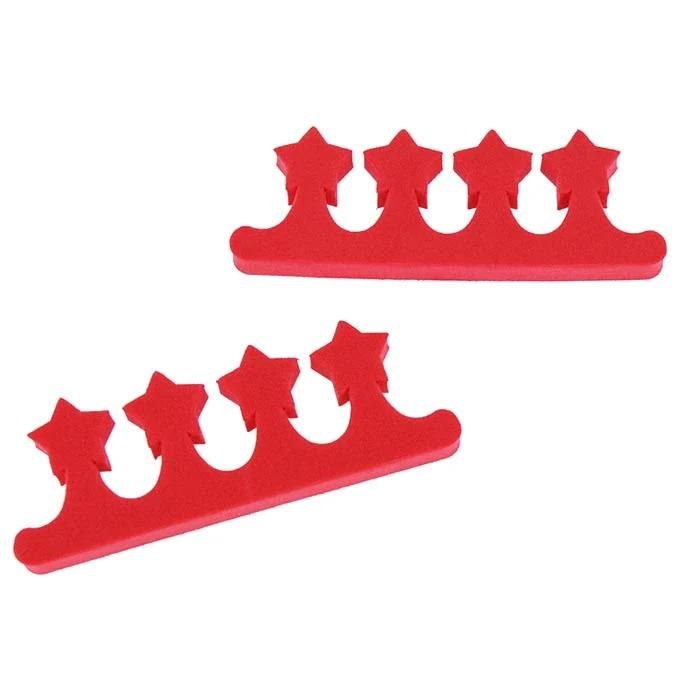Écarte orteils étoile, coloris rouge
