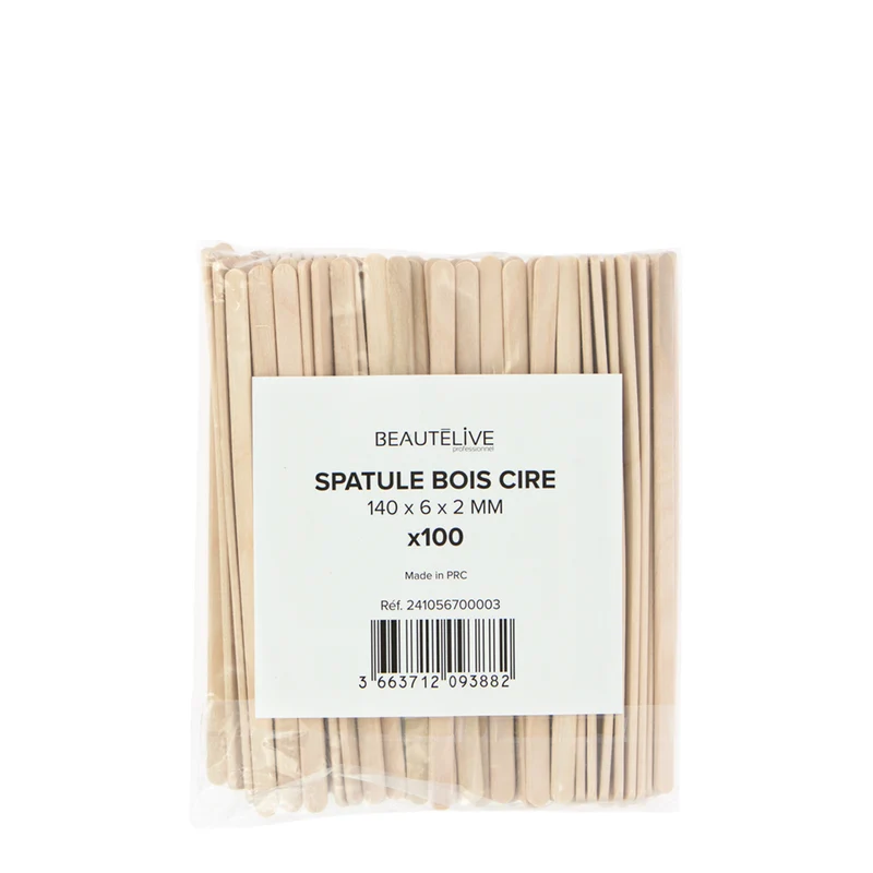 Spatule en Bois 140x6x2mm X100