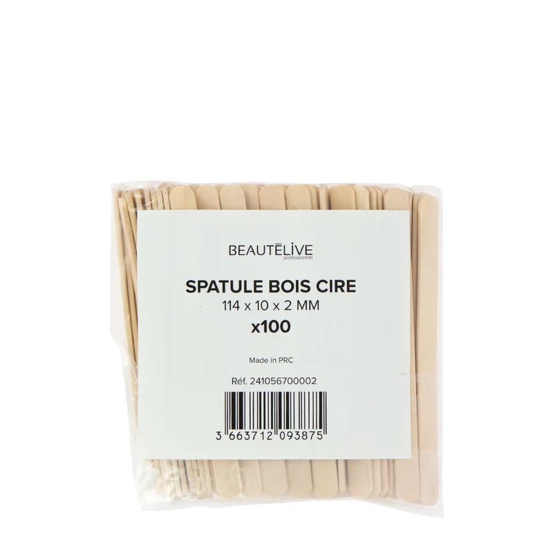 Spatule en Bois 114x10x2mm X100