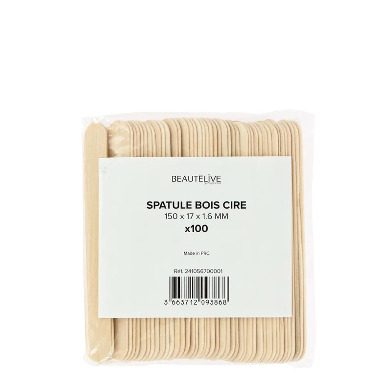 Spatules en Bois 150x17x1.6mm X100