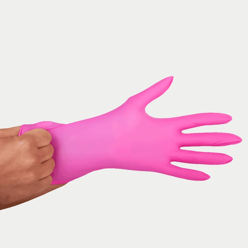 Gants Nitrile PINK PAWS X100