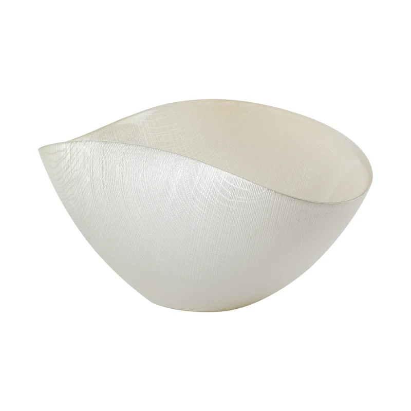 Burano Coppa - 28x18 cm Bianco Perla