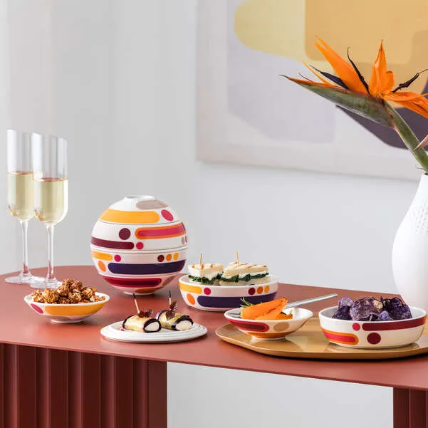 LA PETITE BOULE Set per l'aperitivo - Multicolore, Premium Porcelain