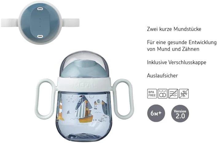 Tazza bambino antigoccia "Mio - Sailors Bay" - 2 Beccucci / 200ml