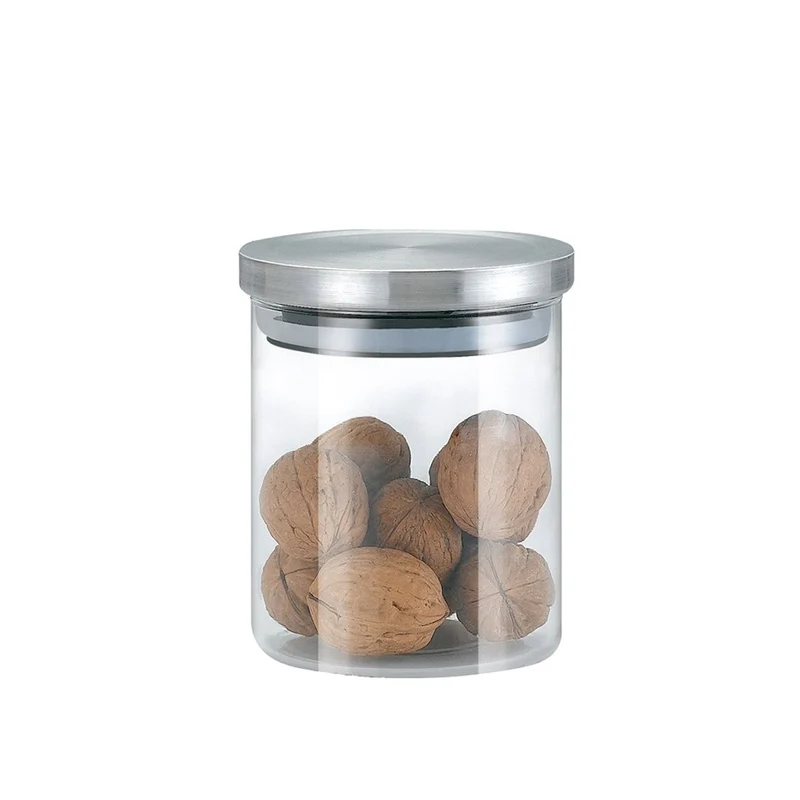 Barattolo in Vetro - Acciaio Inox 600ml