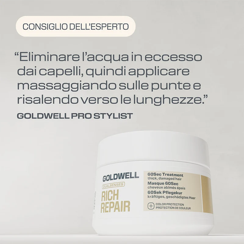 Goldwell Dualsenses Rich Repair 60sec Treatement 200ml - traitement nourrissant pour cheveux abîmés