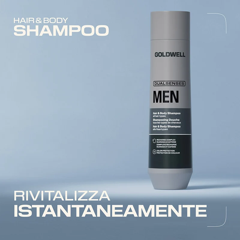 Goldwell Dualsenses men Hair & body shampoo 300ml - shampoing douche pour tous types de cheveux