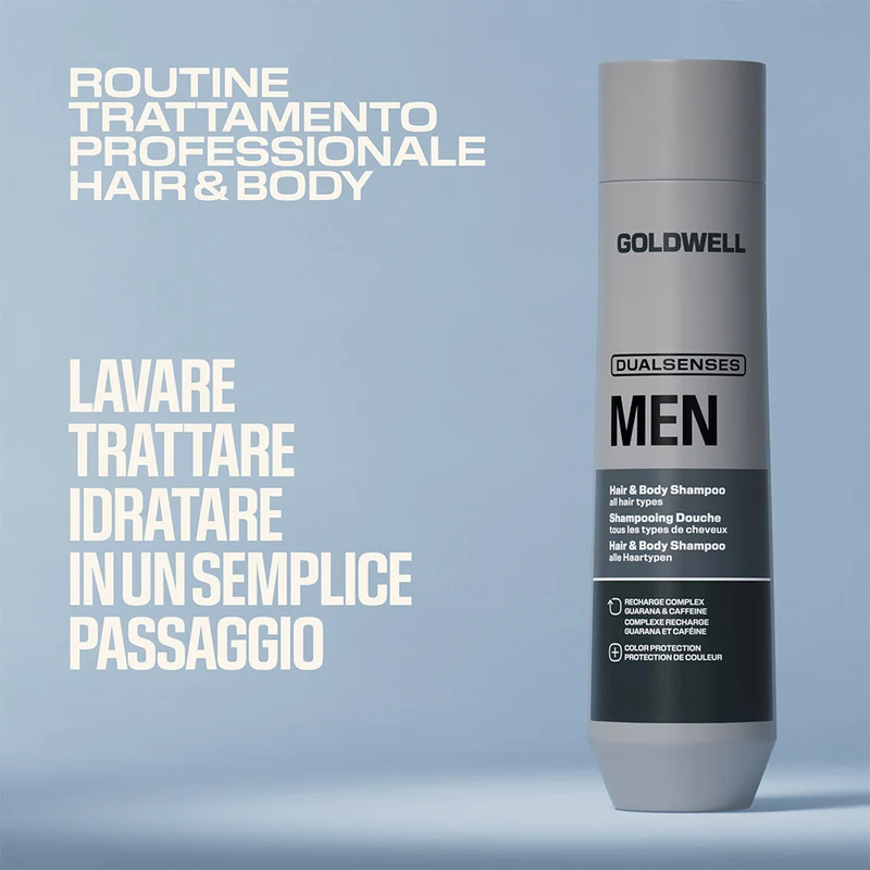 Goldwell Dualsenses men Hair & body shampoo 300ml - shampoing douche pour tous types de cheveux
