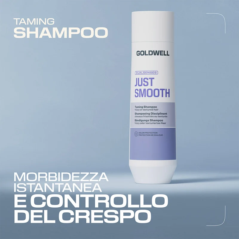 Goldwell Just Smooth Taming Shampoo 250ml - shampoo pour cheveux frisés