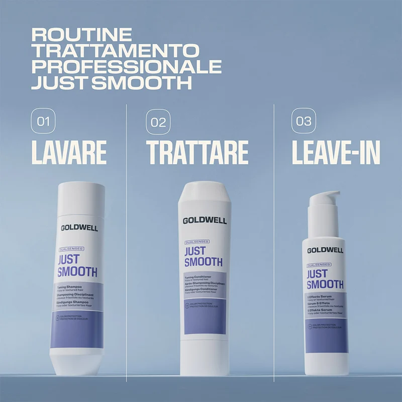 Goldwell Just Smooth Taming Shampoo 250ml - shampoo pour cheveux frisés