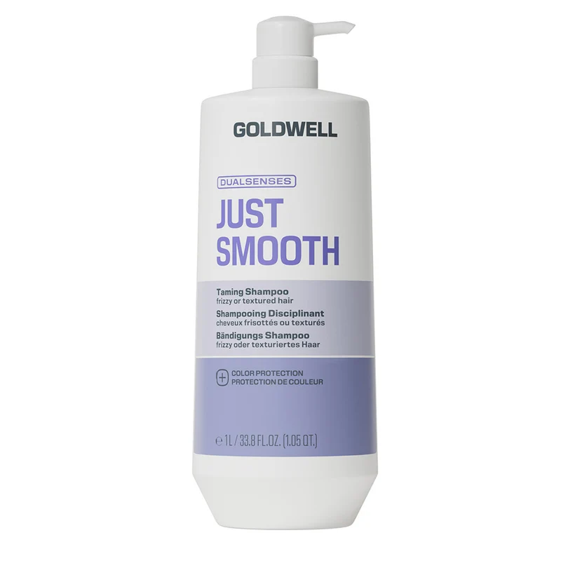 Goldwell Just Smooth Taming Shampoo 1000ml - shampoo pour cheveux frisés