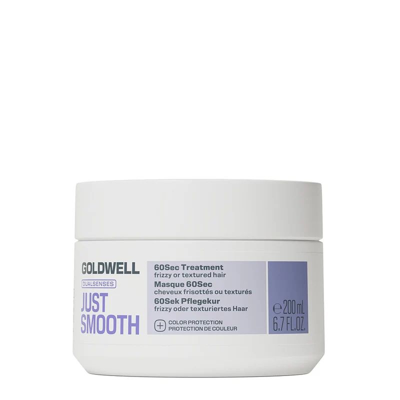 Goldwell Just Smooth 60Sec Treatment 200ml - masque cheveux frisottis et indisciplinés