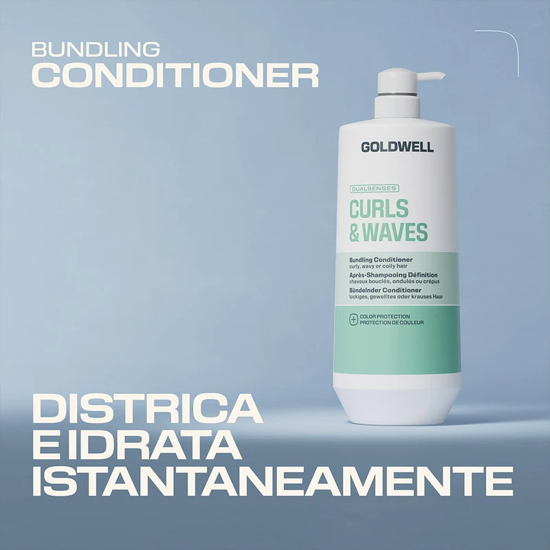 Goldwell Dualsenses Curls & Waves Bundling Conditioner 1000ml - après-shampoing pour cheveux bouclés