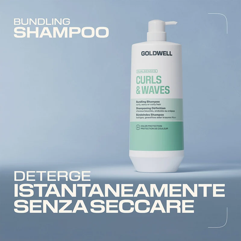 Goldwell Dualsenses Curls & Waves Bundling Shampoo 1000ml - shampoo cheveux bouclés
