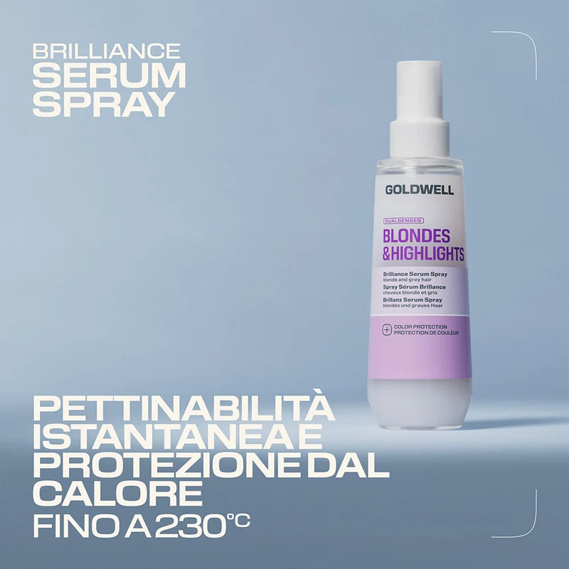 Goldwell Dualsenses Blonde & Highlights Brilliance Serum Spray 150ml - sérum démêlant cheveux blonds