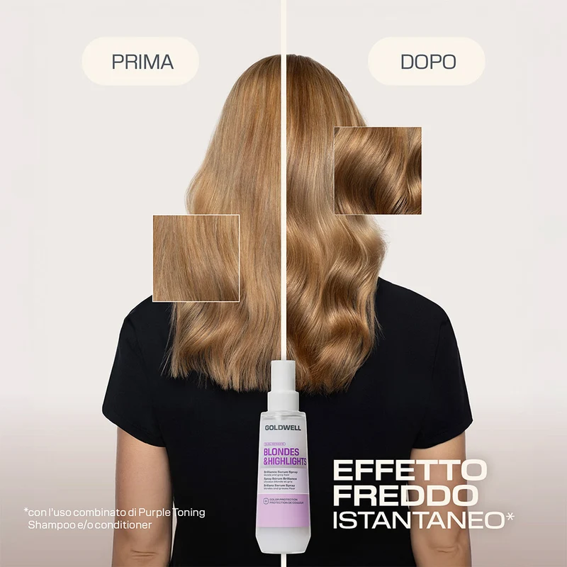 Goldwell Dualsenses Blonde & Highlights Brilliance Serum Spray 150ml - sérum démêlant cheveux blonds